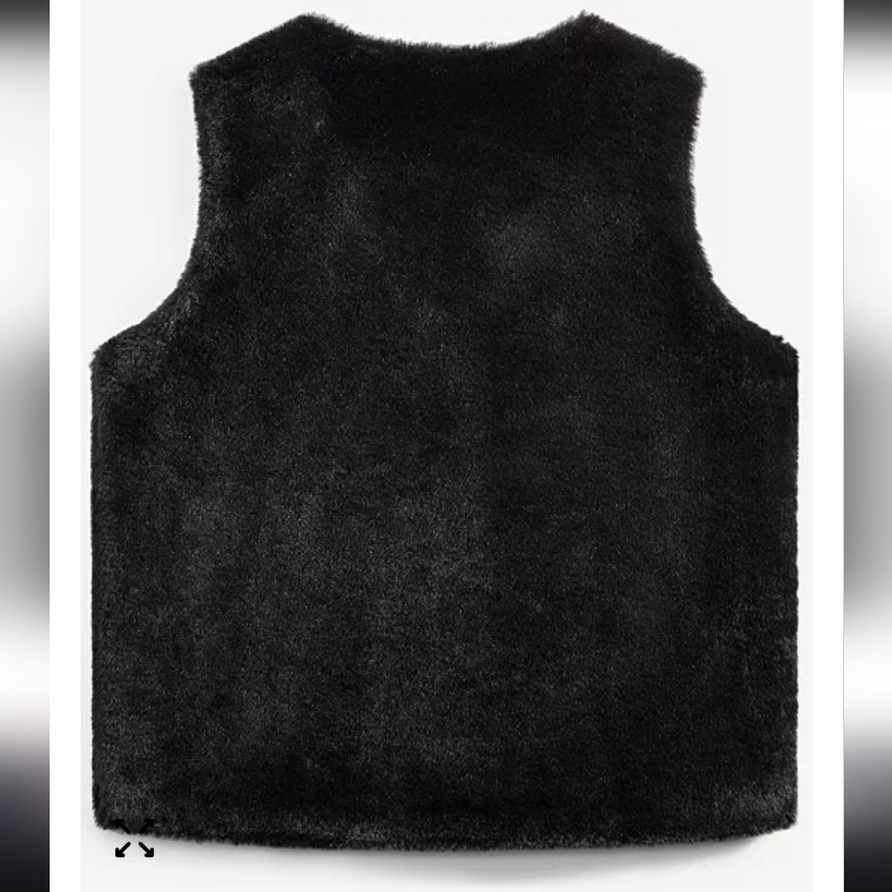 Epic Threads V-neck Faux Fur Vest Kid's 14/16 - Picture 2 of 6